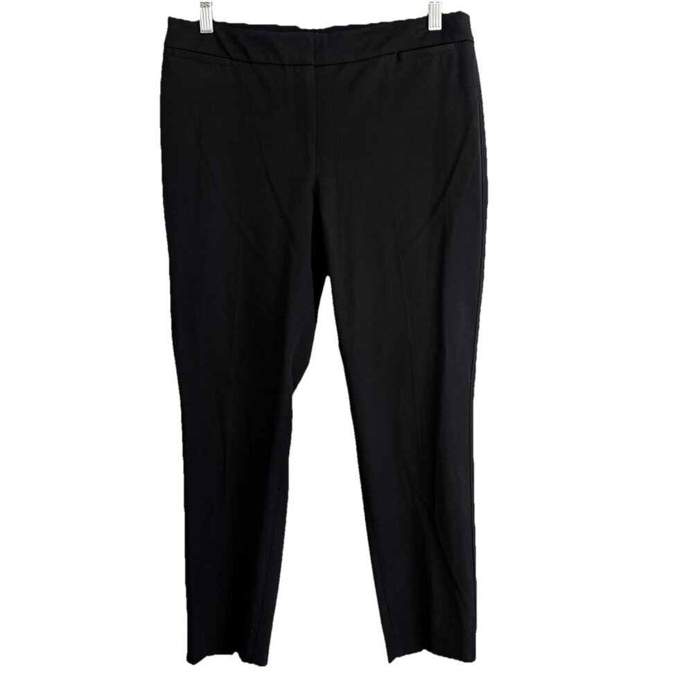 White House Black Market Black Skimmer Straight Ankle Stretch Womens Pants Sz 8R